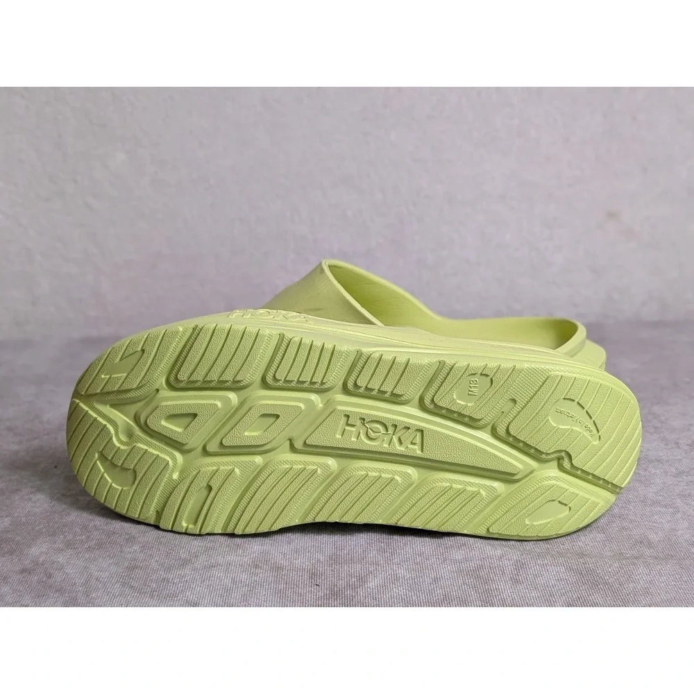 Hoka Ora Recovery Slide 3 Lime Green Mens Size 13 Slip On Sandals 1134527